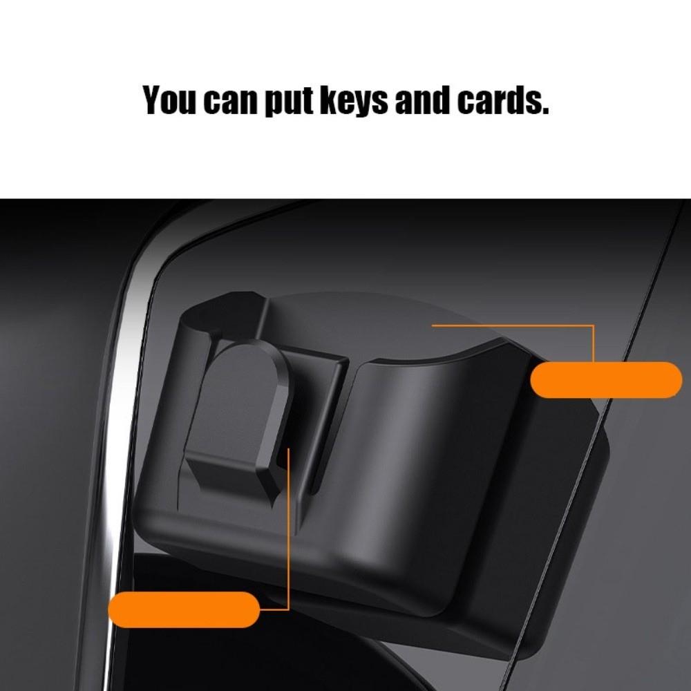 With Hanging Hook Car Interior Storage Box Adhesive Mount Dashboard Organizer Universal Fit