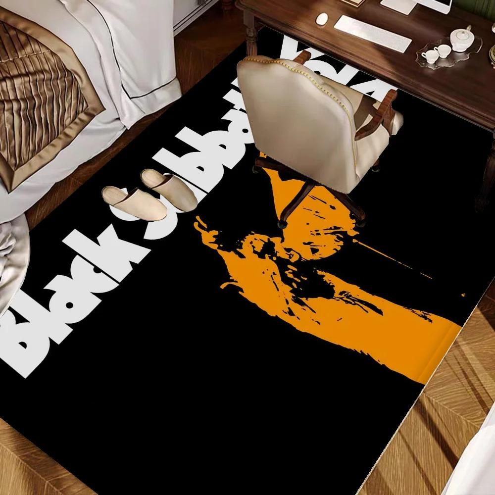 Dark Carpet Black Rock Music S-Sabbaths Kitchen Mat Kids Room Bedroom Decoration Balcony Anti-Slip Doormat Living Room