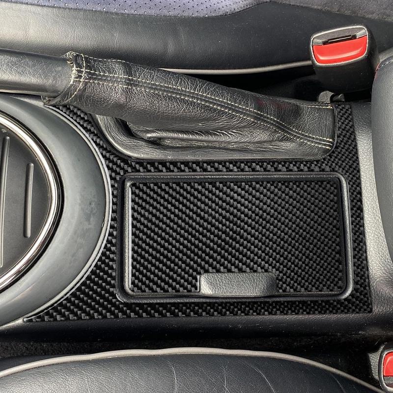 Real Carbon Fiber Car Accessories Cup Holder Set Trim Cover Soft Sticker For Lexus Is 300 1999 2000 2001 2002 2003 2004 2005