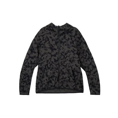 Camo Zip-Up Hoodie Men Hoodies Black-Camo CJ5976-010