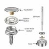 Stainless Steel Snap Button 15mm Size Marine Grade Boat Cover Snap Button Setting Tool Included 3/8"
