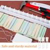 12 Sets Vertical Blinds Replacement Stem and Gear, White Vertical Blinds Repair Kit for Window Carrier Headrail Carrier Stem Blind Curtain