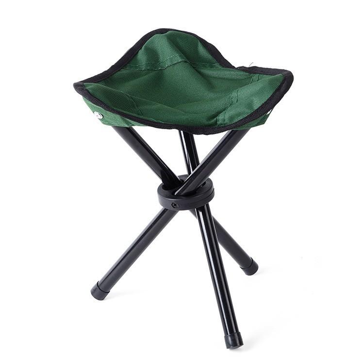 Thickened Fishing Stool Camping Three Legged Stool Small Horse Tie Folding Chair Outdoor Portable Folding Triangle Stool Gift