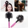 Pink 3D Round Hair Brushes Comb Plastic Round Curly Hair Comb 360 Degree Ball Hairbrush  Barber