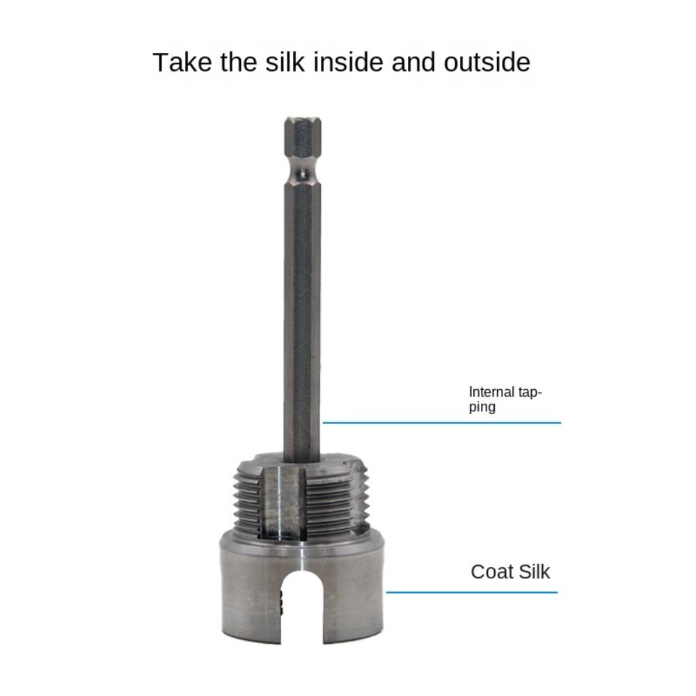 4/6 Water Pipe Thread Opener Hex Shank Die External Threads Pipe Threading Tool Thread Tapper Threading Tool