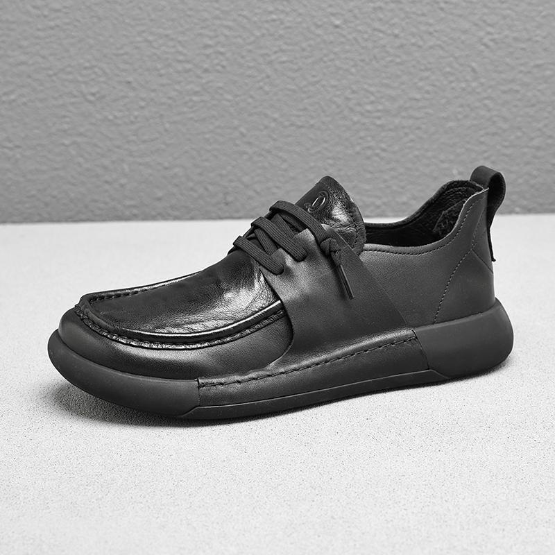 

Модная мужская кожаная повседневная обувь Мужские кроссовки Дизайнерская роскошь Черная мужская обувь Удобная плоская мужская обувь Обувь Мужская кожа Оригинал 44 чёрный