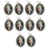 10Pcs Oval Shaped Figure Metal Rhinestones Pendant Charm for Chokers Necklaces Keychains DIY Jewelry Making