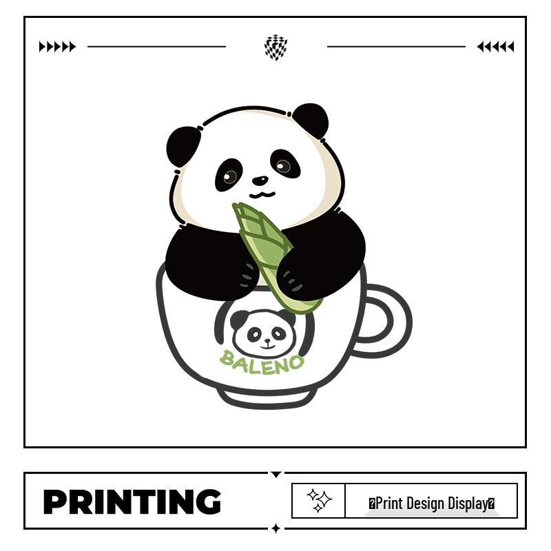 Baleno Men's Teacup Panda Graphic Hoodie