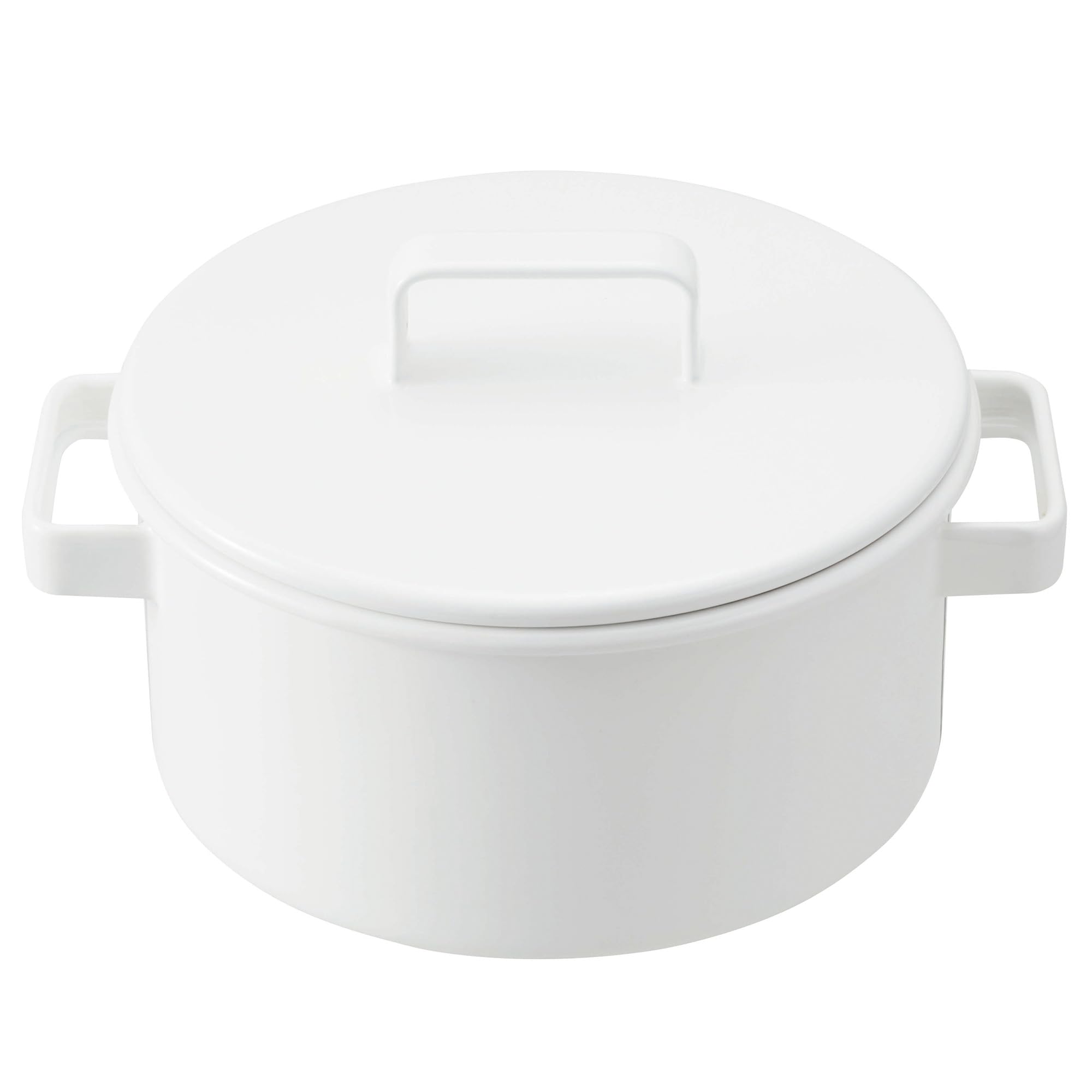 

365methods Эмалированная индукционная форма для духовки Посудомоечная машина Белая YY-20C.W Кастрюля, 20 см, Совместимая, Безопасная, Безопасная, белый