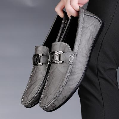 Slipon Office Flats New Male Leisure Walk Moccasins Genuine Leather Man Loafers Handmade Dress Casual Shoes for Men Boat Shoes
