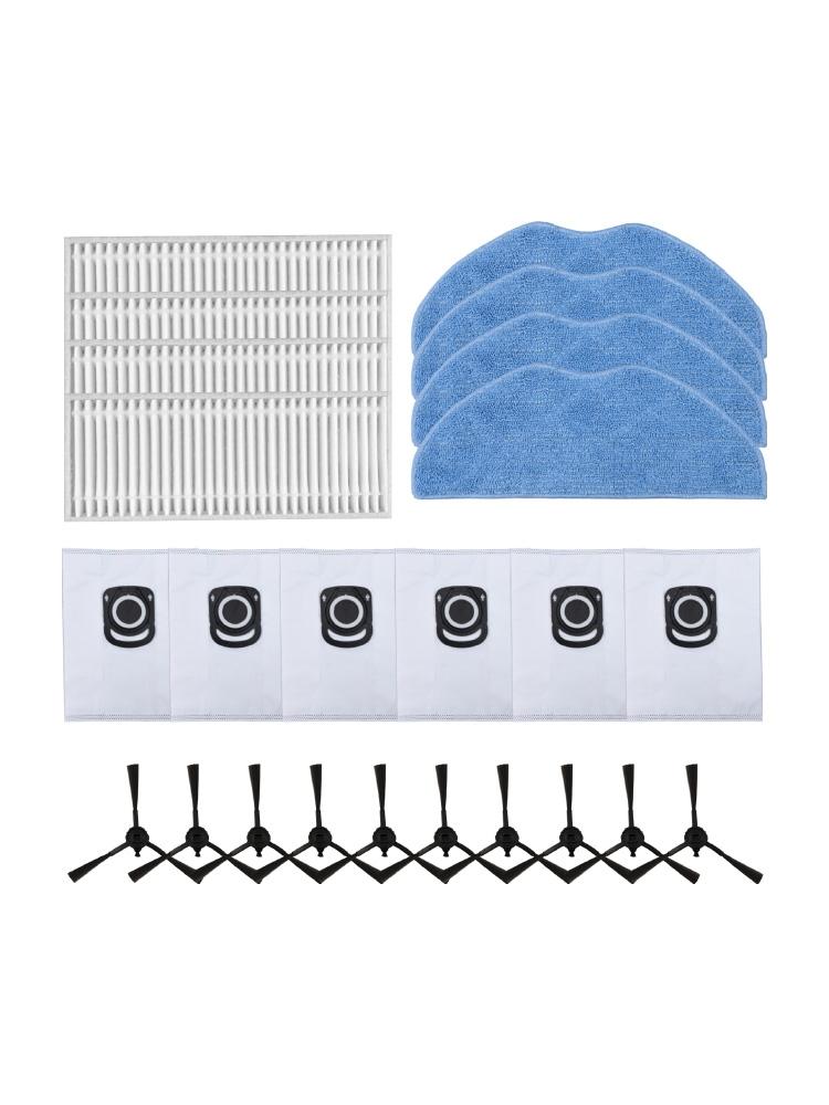 Mop Cloth Dust Bag Side Brush Filter Kit Vacuum Cleaner Accessories