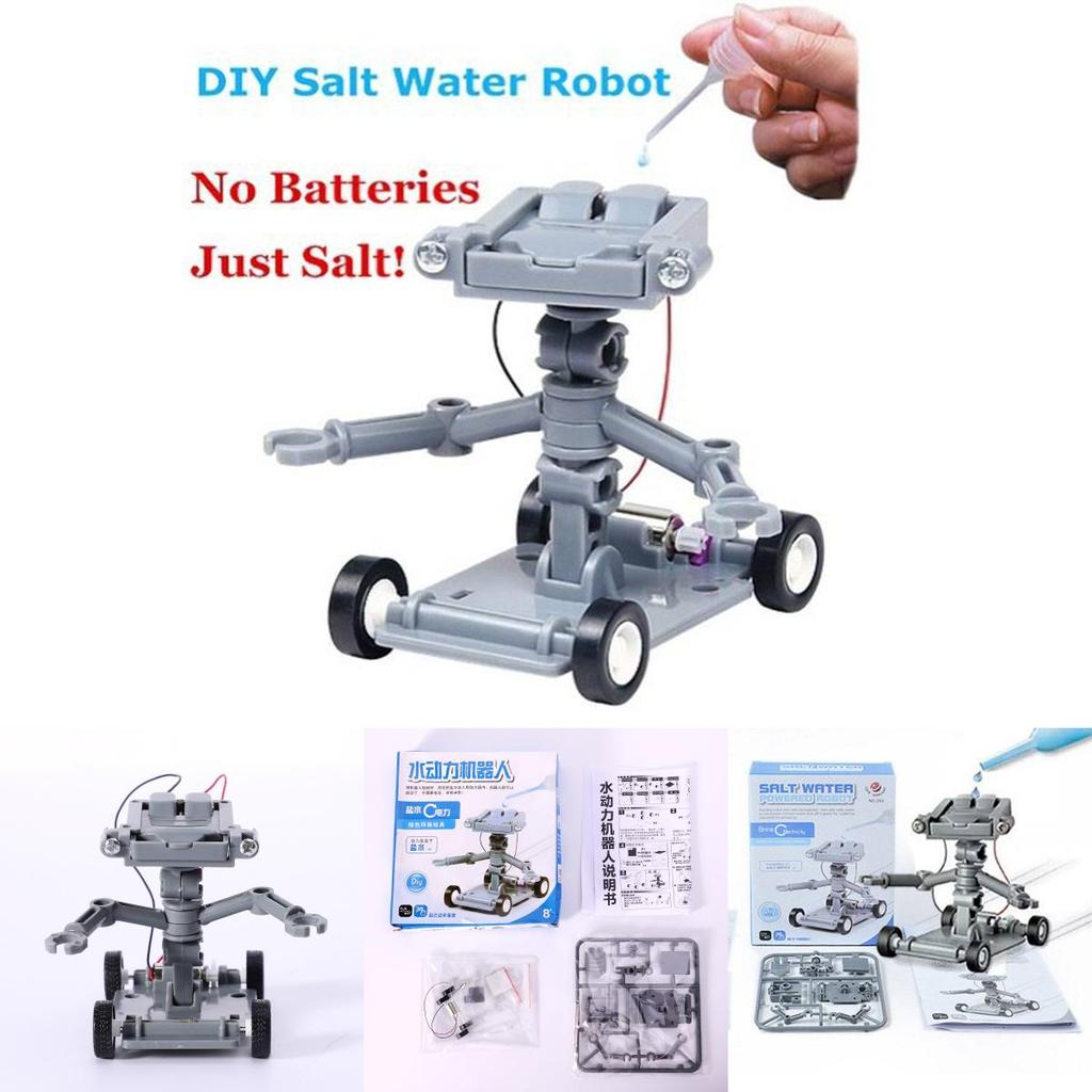 Salt Water Powered Car Science Toy With Assembly For Kids Educational Fun