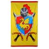 Drapeau - Chevaliers Et Dragons - 90 X 150 Cm - Polyester - Noir - Rectangulaire