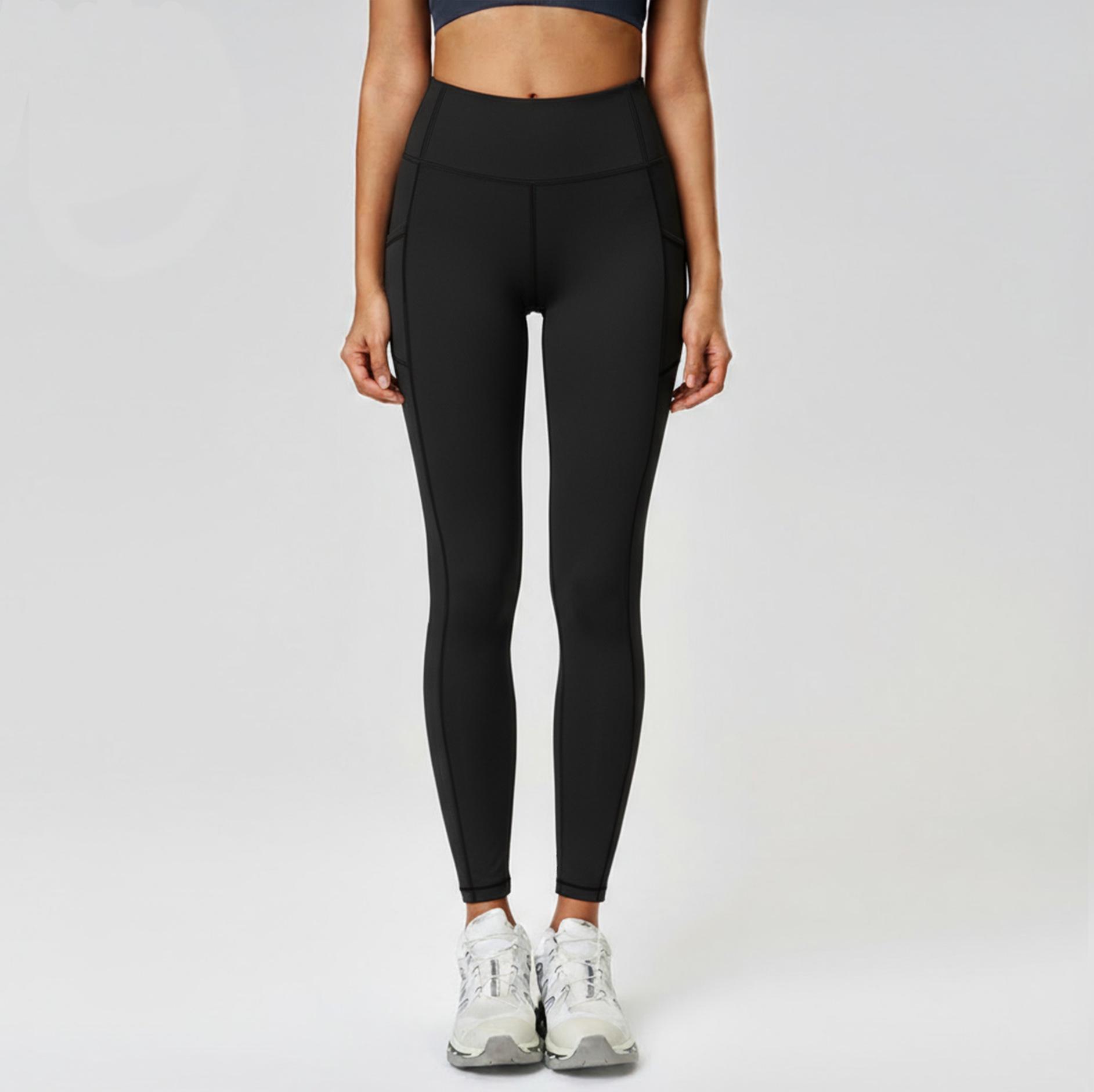 

Women s Fleece-Lined Yoga Workout Pants Extra Large чорний