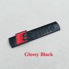 3D Metal Chrome Black Sline Logo S Line Emblem Car Fender Badge For qaz14 A3 A4 A5 A6 A7 Q2 Q5 Q7 Q3 TT S Line Sticker Accrssorie
