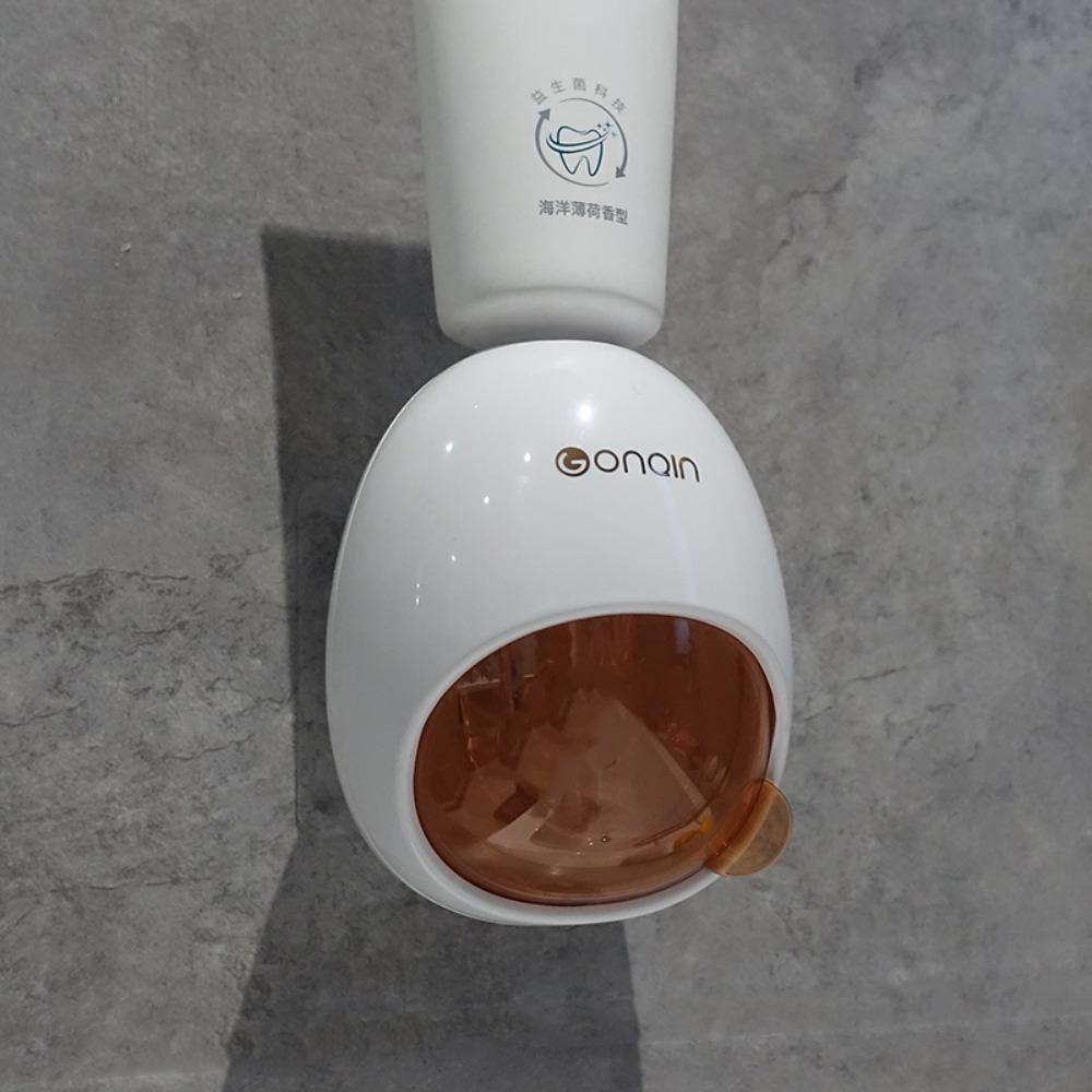 Plastic Toothpaste Dispenser With Dust Cover Automatic Tube Press Squeezer Shower