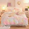 New Lamb Fleece Blanket - Solid Color, Double-Layer, Thickened Flannel for Children