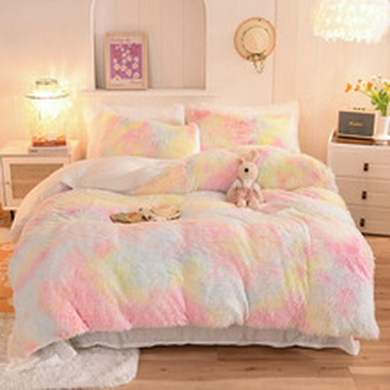 New Lamb Fleece Blanket - Solid Color, Double-Layer, Thickened Flannel for Children