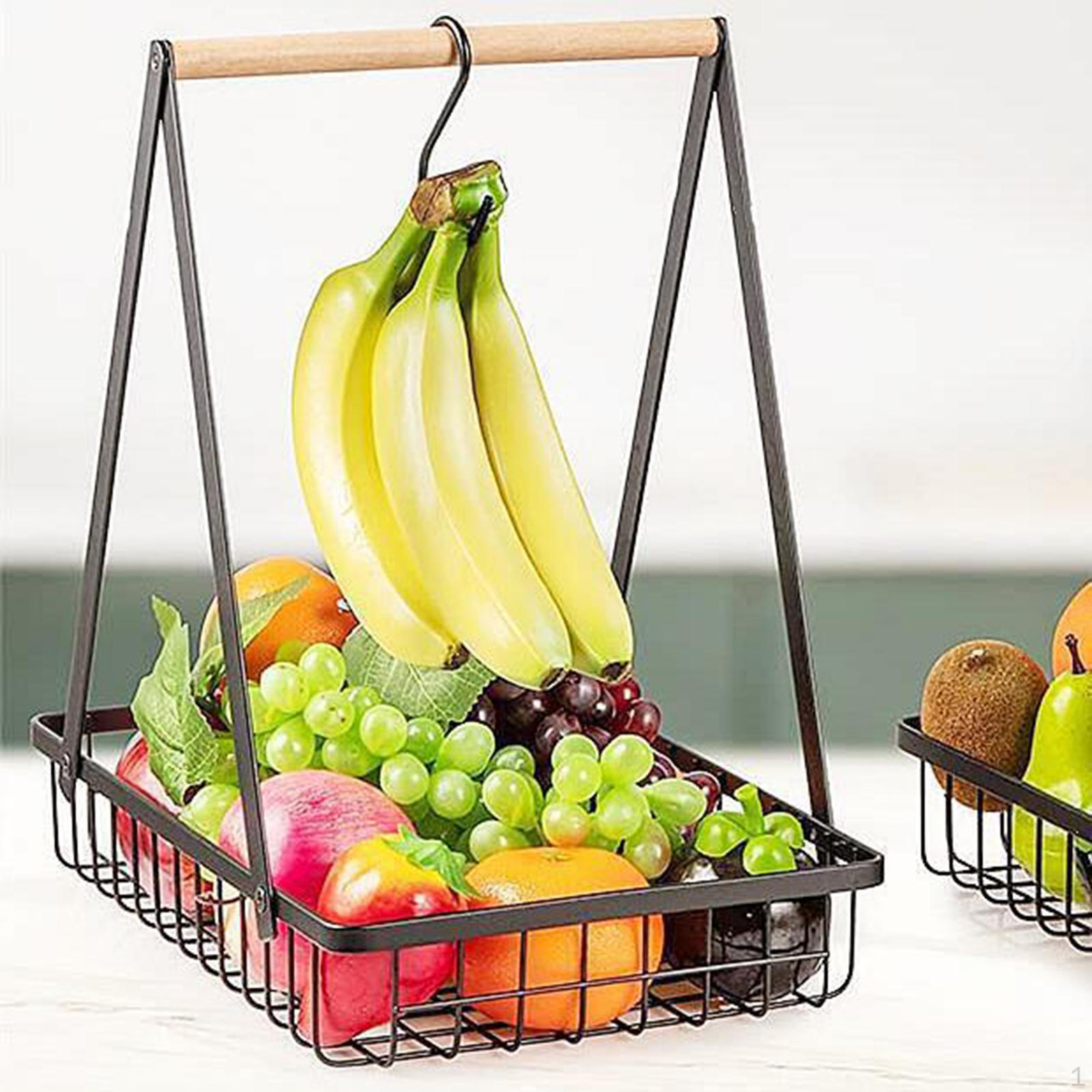 

Подставка-органайзер для фруктов и овощей для столешницы чёрный