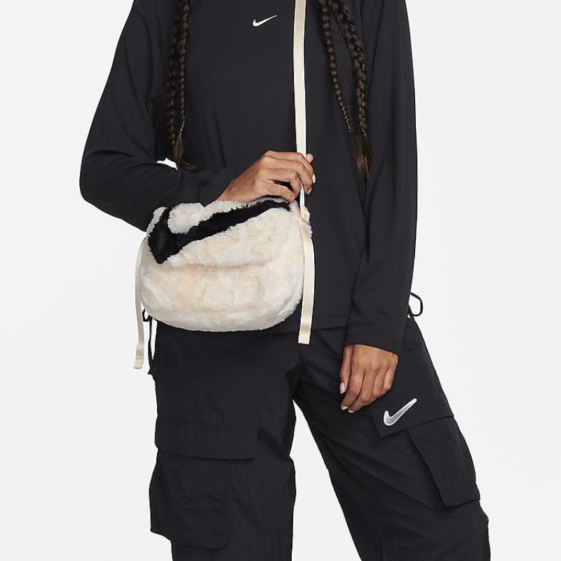 Nike Sportswear Futura 365 Faux Fur Crossbody Bag 1L Guava Ice/Guava Ice/Black Casual FB3048-838 Casual FB3048-838
