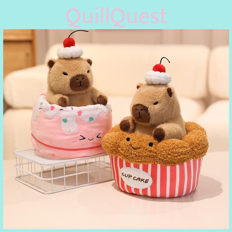 Pastries Desserts Capybara Potted Plush Toy Soft Filled Doll Child Gift Holiday