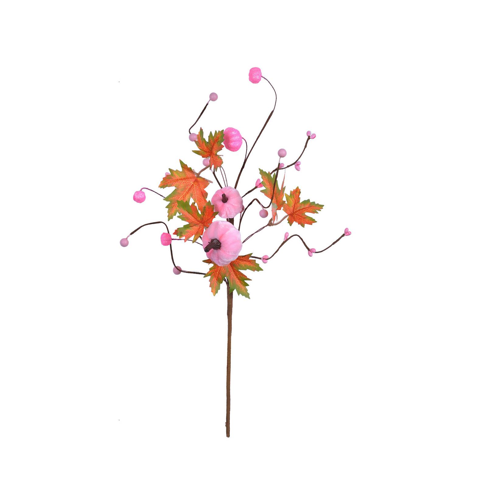 

Имитация листьев Черенки тыквы в обертке Украшение День Благодарения Имитация тыквенных листьев One Size