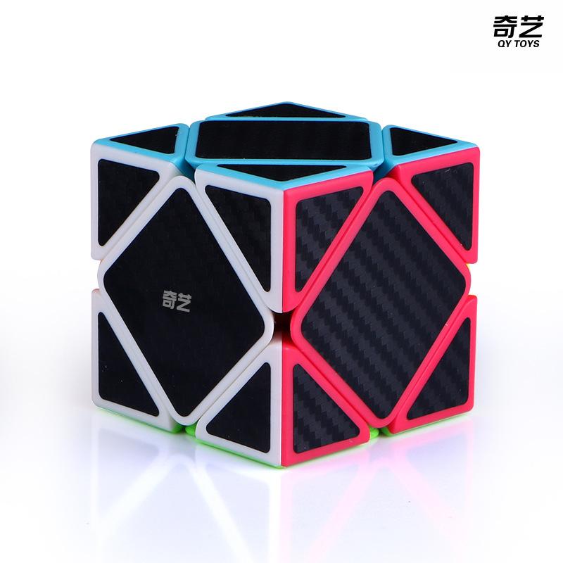 QIYI Cube 2x2 3x3 4x4 5x5 Pyramid Maple Leaf Carbon Fiber Sticker Speed Magic Cubo Puzzle Toys For Children Kids Gift Toy