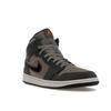 Air Jordan 1 Mid SE Night Stadium Men Sneakers Grey Black Flat-Pewter FQ8338-017
