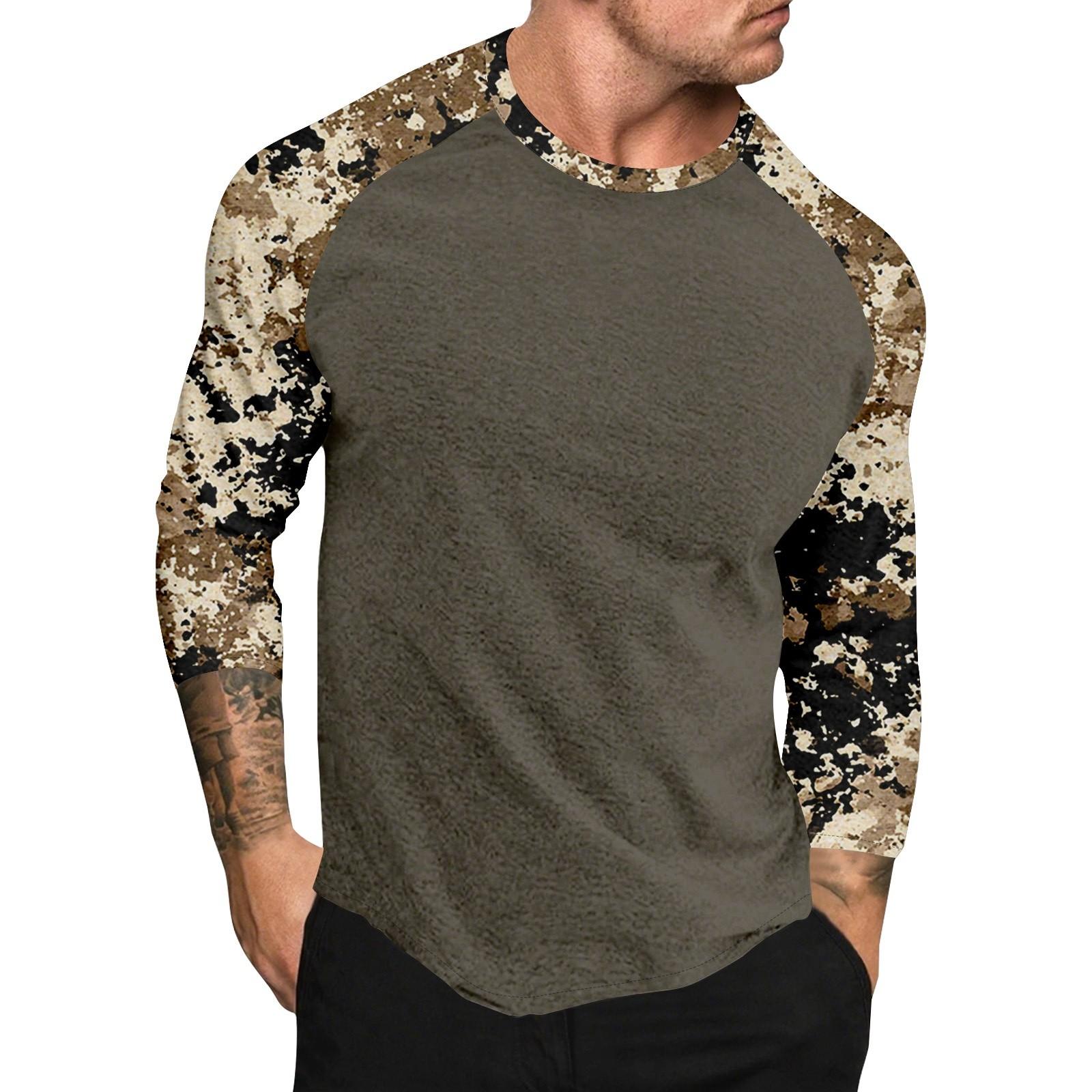 

Мужской топ с короткими рукавами реглан с принтом в стиле камуфляж XL