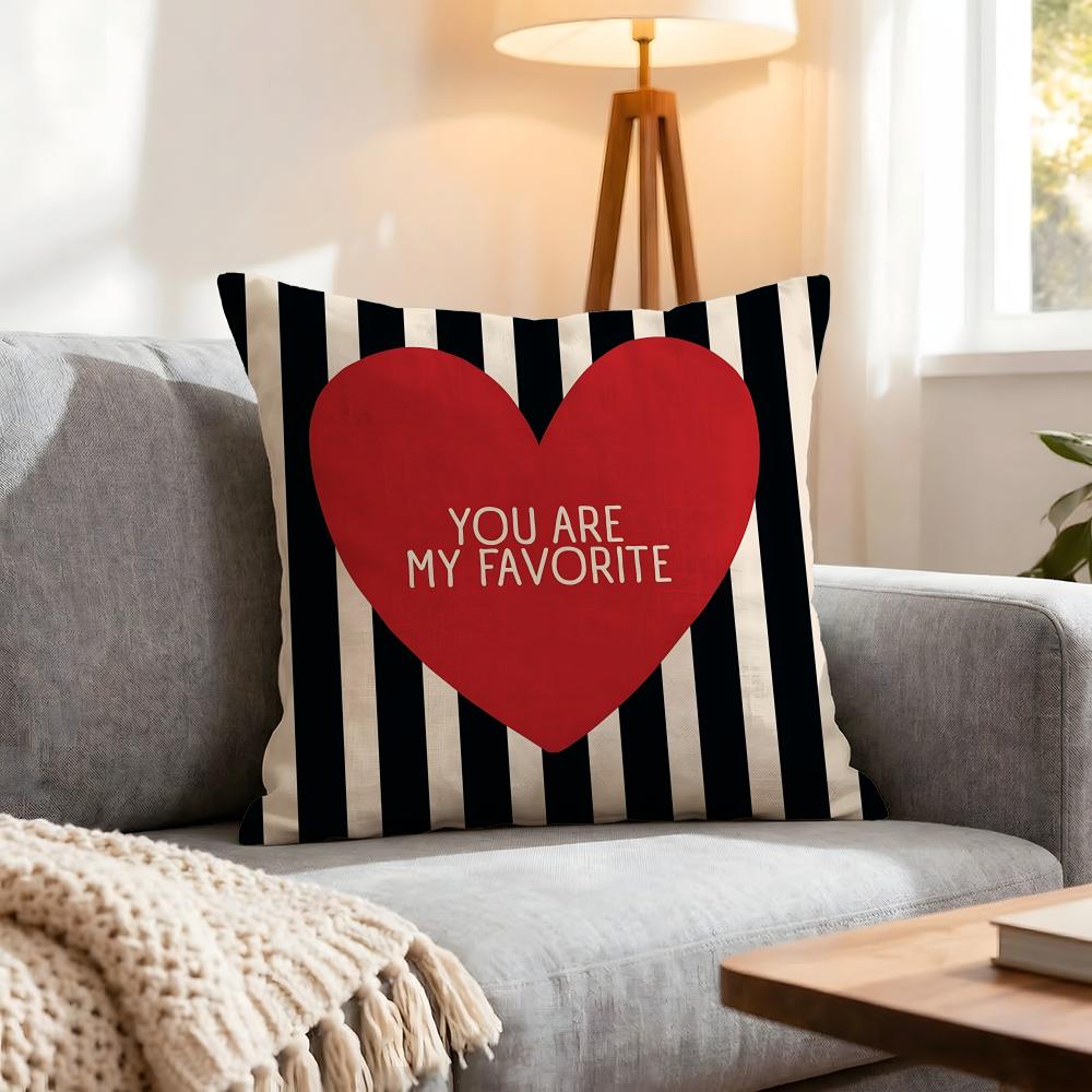 Holiday Valentine'S Day Cushion Cover 1Pcs Decorative Covers Soft Cushion Case For Sofa Couch Decor 40X40 45X45 Pillowcases