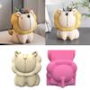 Durable Silicone Mold Lovely Lions Shaped Flower Pots Succulent Planter Pots Mould Pen Holder Moulds Home Decorations