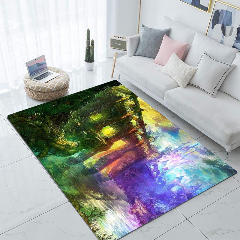 Praktisk Fantasiverden Teppe Kjøkkenmatte Inngangsdørmatte Soveromsgulvdekorasjon Stue Teppe Bad Sklisikkert teppe