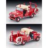 TOMYTEC Tomica Limited Vintage 1/64 Scale LV-31c Nissan Patrol Fire Engine with Figure, Complete Model 336556