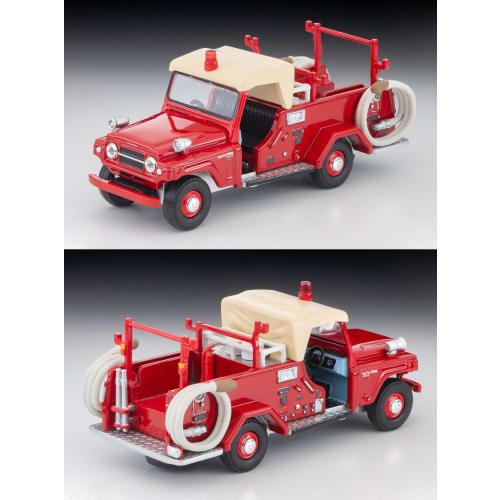 TOMYTEC Tomica Limited Vintage 1/64 Scale LV-31c Nissan Patrol Fire Engine with Figure, Complete Model 336556