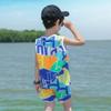 Children's Quick-Dry Summer Sleeveless Set: Boys' Home Wear & Girls' Mesh Tank Top