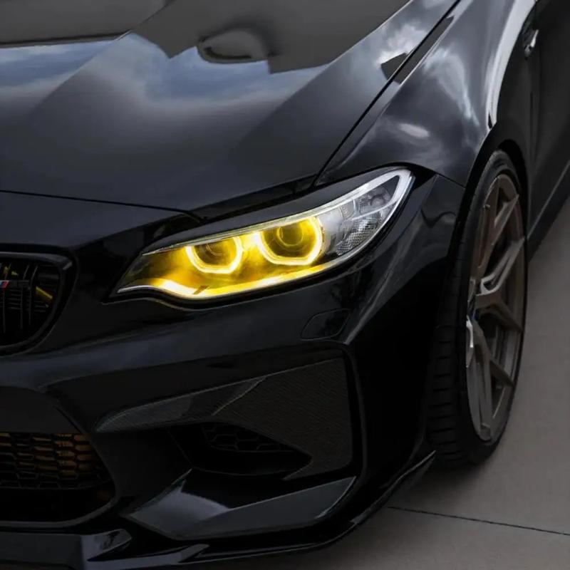 Angel Eyes For 2014- BMW 2 Series F22 F87 F23 220i 228i M240i Xenon M2 LCI LED Headlight Yellow DRL Daylight