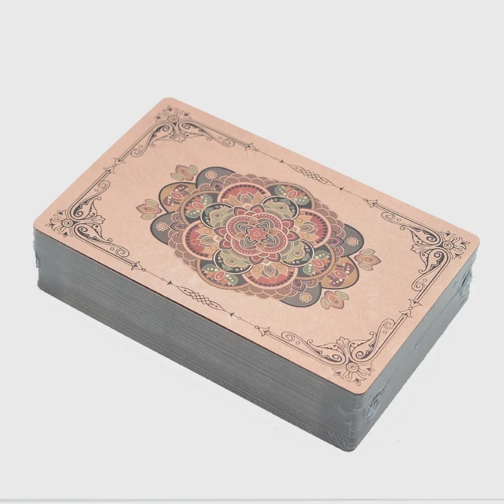 July Waterproof Gold Foil Tarot Cards - Rose Design