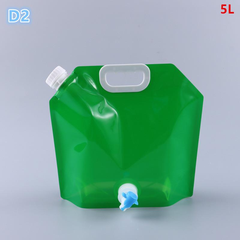 5L Folding Beer Bag Transparent Beer Packaging Suction Nozzle Bag Takeaway Beer Bag Hand-Held Valve Mouth Water Storage Bag