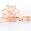 Cute Book Holder Apricot Chinese Style Tassel Leaf Metal Bookmark