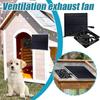Outdoor Pet House Cooling Solar Panel Enclosure Fan Fan Dog For Pet Exhaust Ventilation Campers L5X5