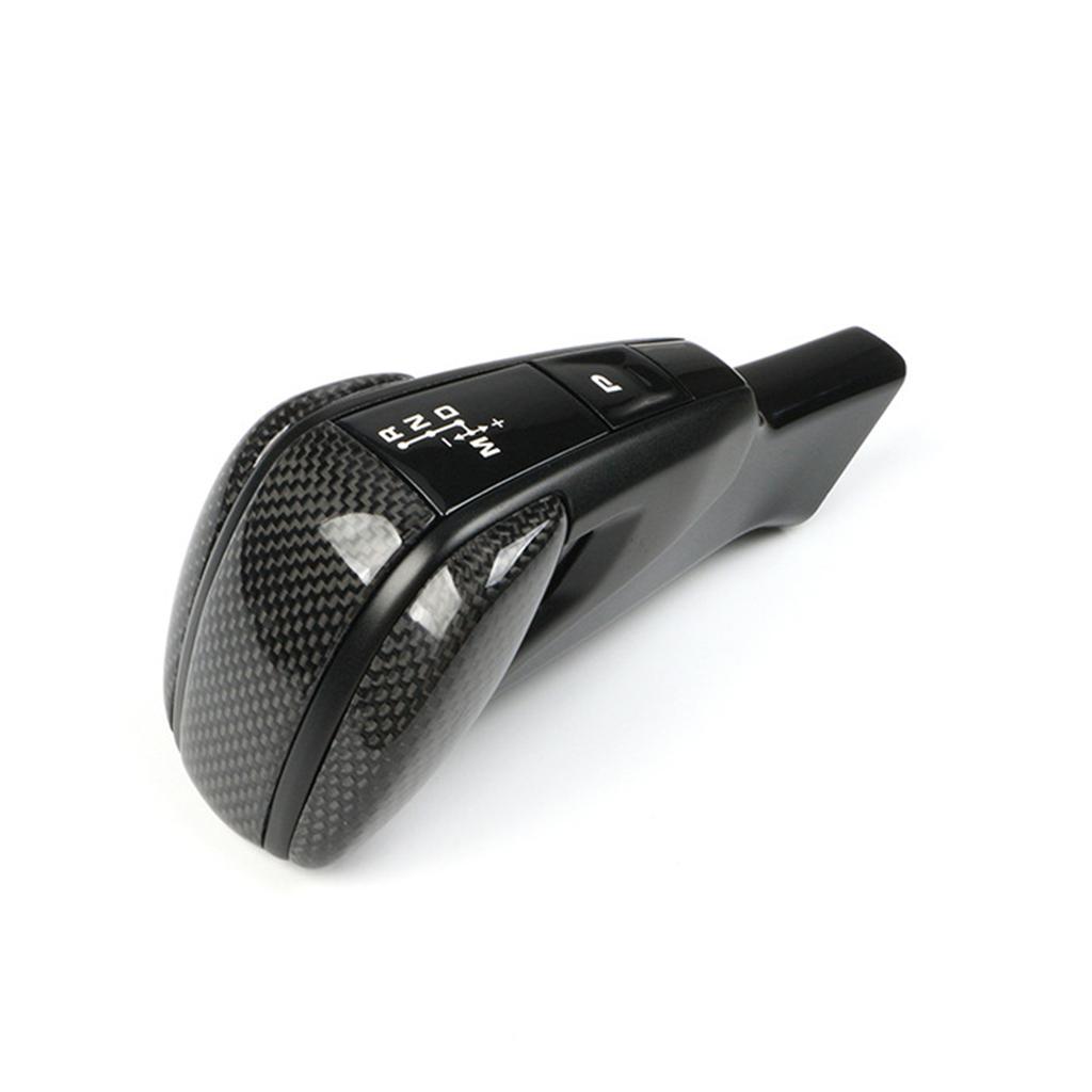 Carbon Fiber / Leather Interior Shifter Gear Shift Knob Lever Kit For Porsche Cayenne 2018-2023