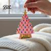 Festive Tree Hanging 5 Pcs 2D Flat 250 Anniversary USA Christmas Ornament, Year Holiday Gift for Family of America 1776-2026 Acrylic Patriotic