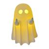 Halloween Finger Ghost Figurine Spooky Resin Light-up Ghost Statue for Halloween Home Tabletop Tray Shelf Decor