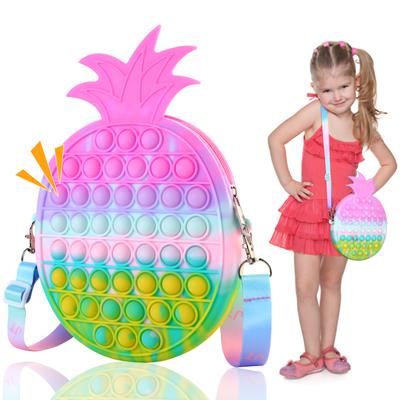 School Popit Pineapple Bag Camaron Pop Fidget Bag Girls Boys Bag Popits Bag Antistress Bag