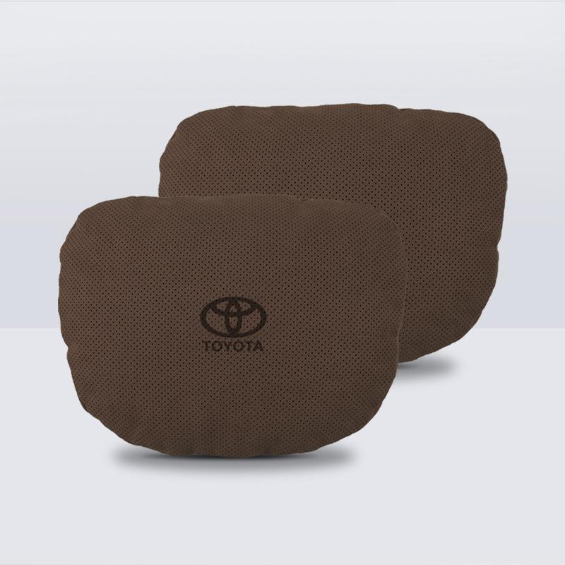 Suede Lumbar Support Cushion for Toyota Headrest - Camry, Highlander, Avalon, RAV4, Wildlander