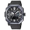 PRW-B1000 100 metros à prova d'água dupla hora correção e sensor triplo solar Quartzo pulseira de couro/tecido relógio masculino mostrador cinza PRW-B1000B-2