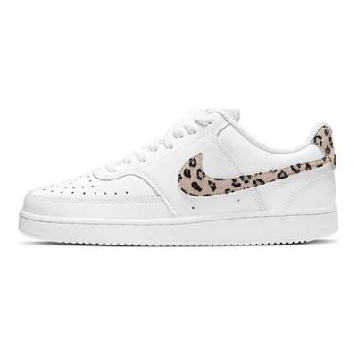 Court Vision Low Leopard Swoosh White Women's  DD9665-100