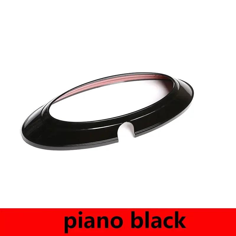 Car Sticker Car Rear Badge Ring Logo Frame Cover Decoration Trim Fit For Ford Ranger 2015-2021 F150 2009-2014 Auto Carbon Fiber/