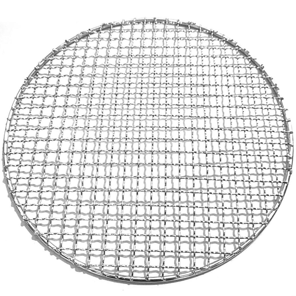 Round Barbecue Grill Mesh Wire Net Stainless Steel Racks Grid Grate Picnic