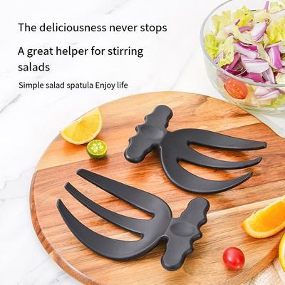 2 STÜCK Salatbesteck Drei Finger Kreative Salatgabel Klaue, Obstsalatmischer, Küchenhelfer